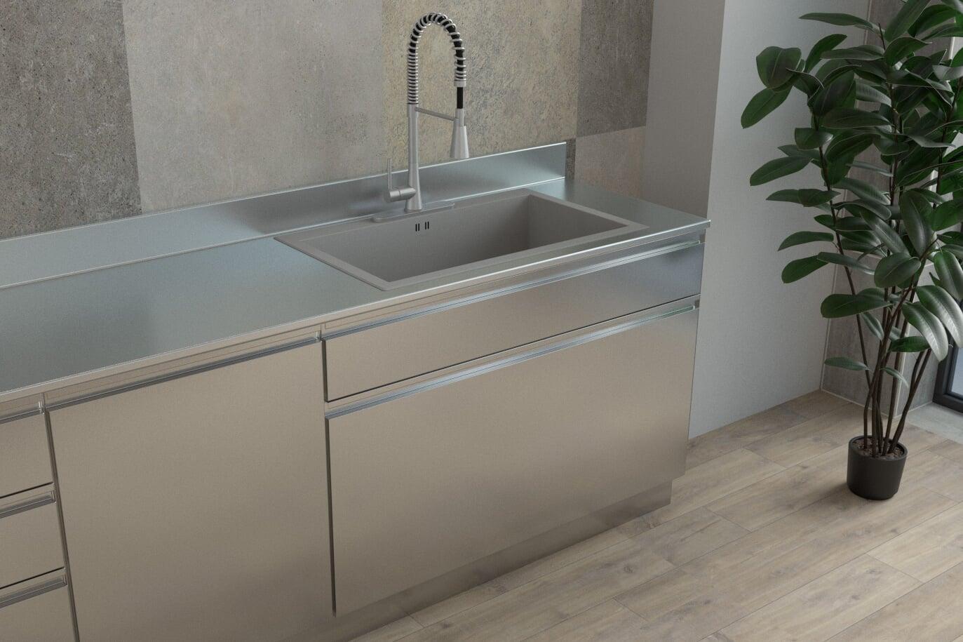 pulire lavello acciaio inox